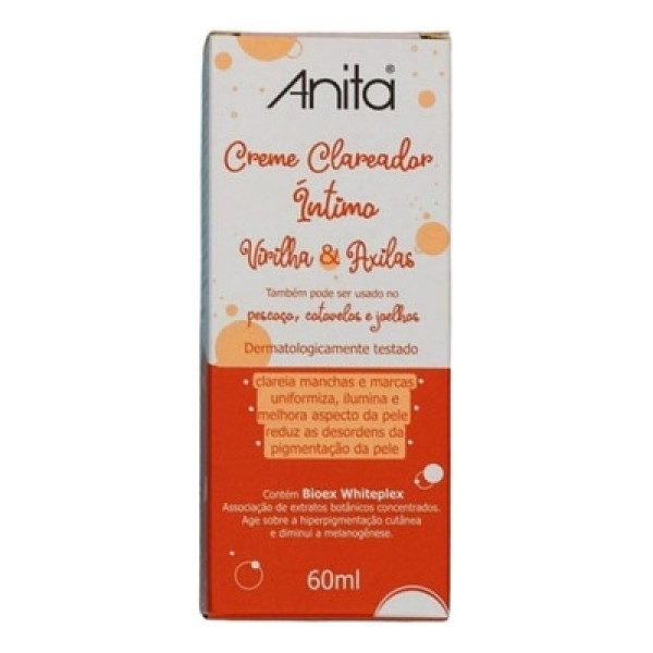 Encontraproduto.com.br - Creme Clareador Intimo Virilha E Axilas Anita 60ml