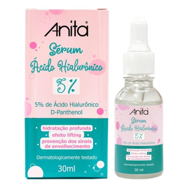 Sérum Facial Ácido Hialurônico 5% Anita 30ml