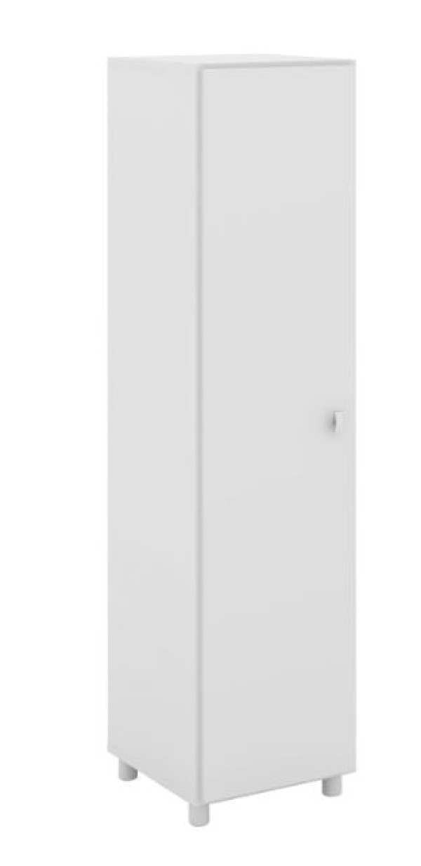 Encontraproduto.com.br - Armário Multiuso com 1 Porta 36x144x38cm Branco Tecnomobili