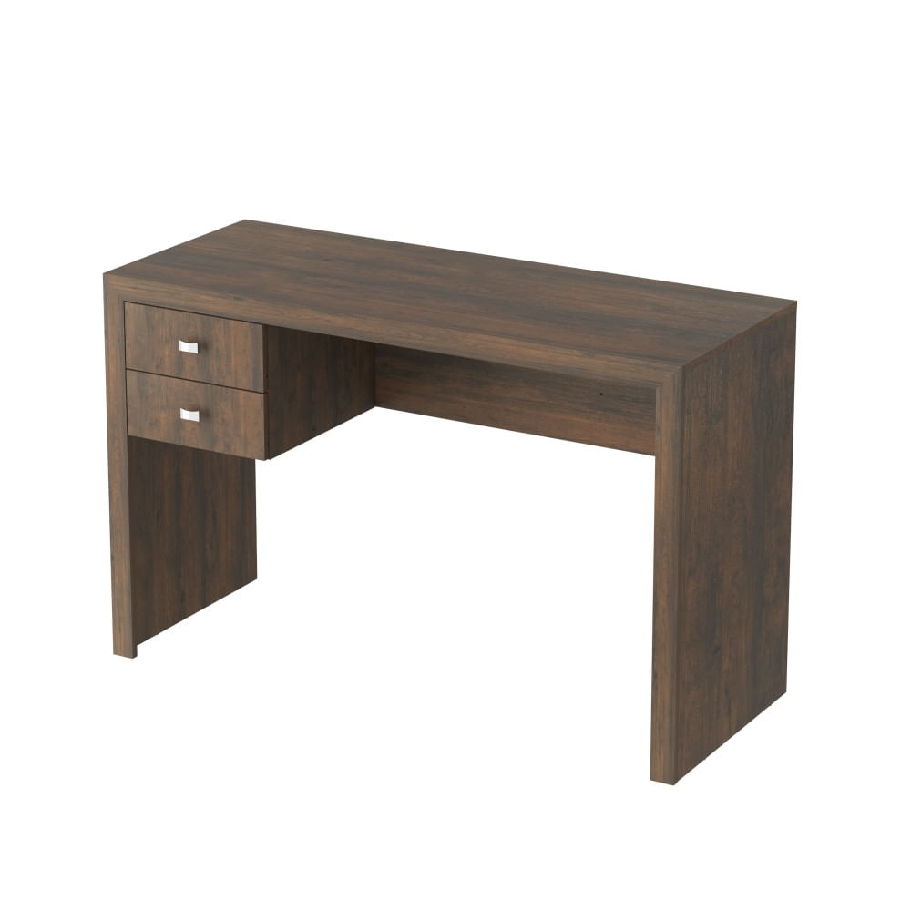 Encontraproduto.com.br - Mesa de Computador ME-4123 c/ 2 Gavetas Rústico - Tecno Mobili
