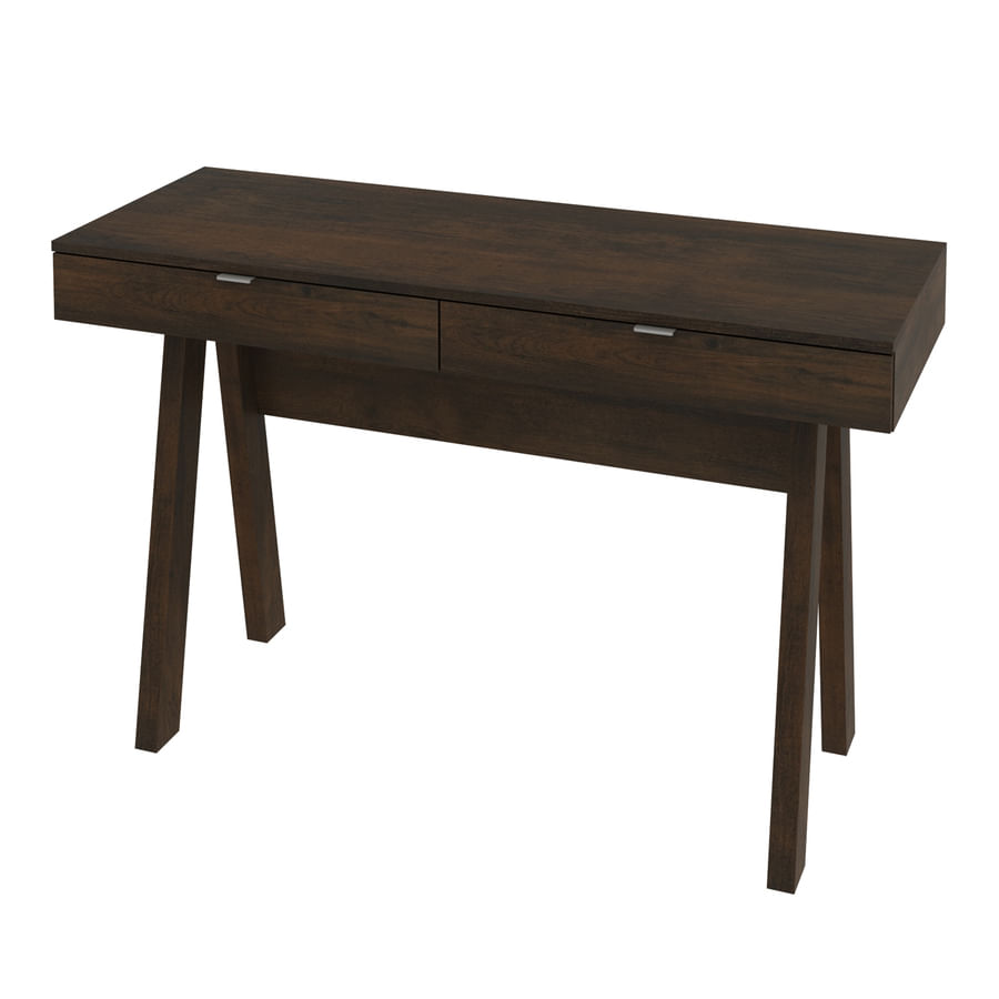 Encontraproduto.com.br - Escrivaninha Me4128 2 Gavetas, Mdp Tecnomobili Rustico Rustico/Rustico