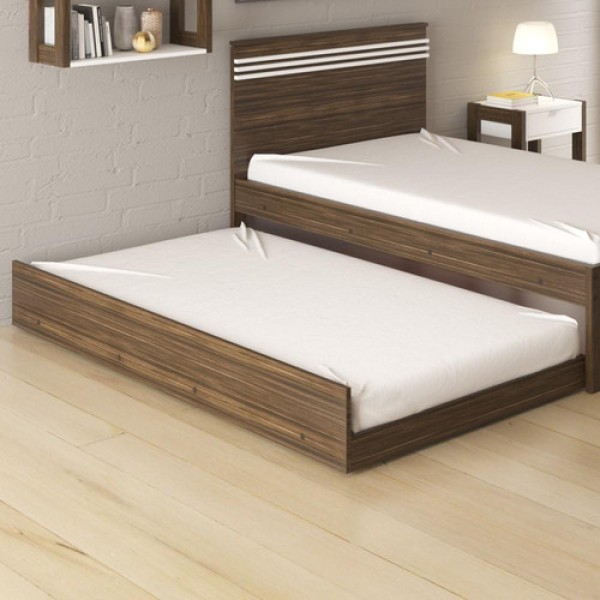 Encontraproduto.com.br - Cama Auxiliar 100% MDP - Nogal