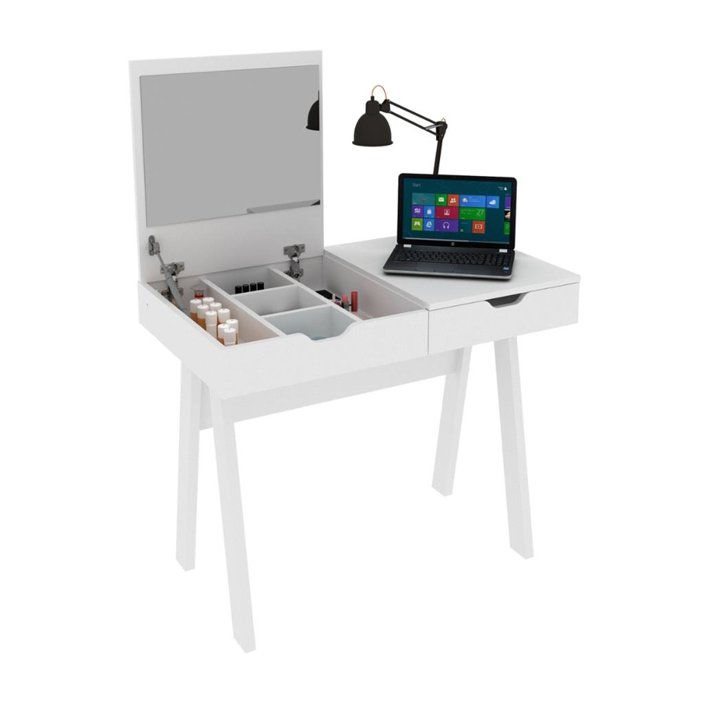 Encontraproduto.com.br - Escrivaninha e Penteadeira com Espelho PE2019 Tecnomobili