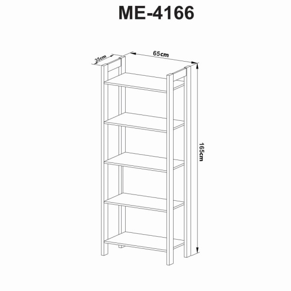Encontraproduto.com.br - Multiuso Quarto Juvenil ME4166 c/ 5 Prateleiras Preto/Vermelho - Tecno Mobili