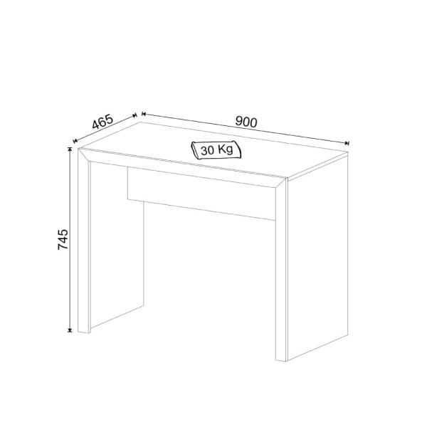 Encontraproduto.com.br - Mesa Para Escritório Nogal