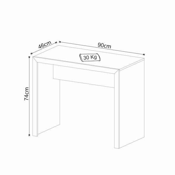 Encontraproduto.com.br - Mesa Para Escritório Nogal
