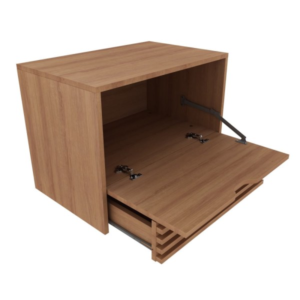 Encontraproduto.com.br - Balcão Gabinete Suspenso com Gaveta BN3613 TCM Amêndoa