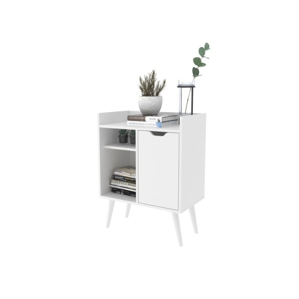 Encontraproduto.com.br - Aparador De Sala Jantar Ap2310 1 Porta Branco - Tecno Mobili