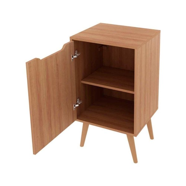 Encontraproduto.com.br - Gabinete Branco 45cm para Banheiro Lavabo com 1 Porta BN3641 Tecnomobili Sem Cuba