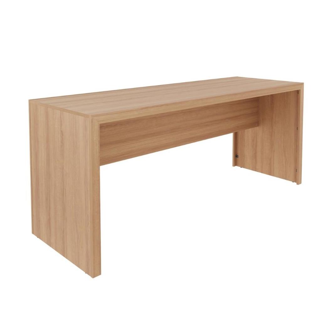 Encontraproduto.com.br - Mesa Para Escritório Escrivaninha Madeira Linha Office 180cm amêndoa Amêndoa