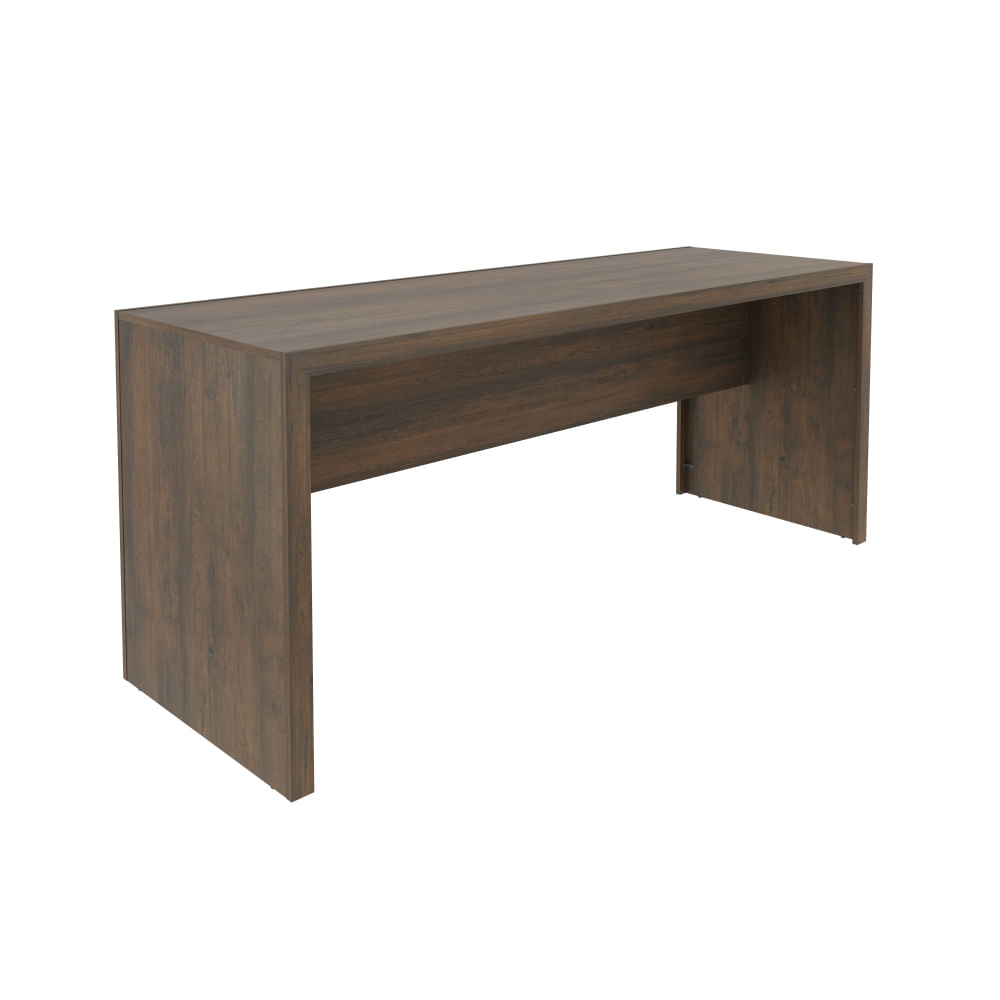 Encontraproduto.com.br - Mesa Para Escritório Escrivaninha Madeira Linha Office 180cm rústico Rústico
