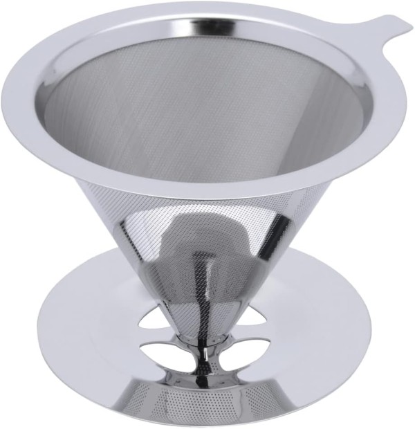 Encontraproduto.com.br - Filtro para Café Reutilizável Inox 13.5 cm - Mimo Style - AF19288