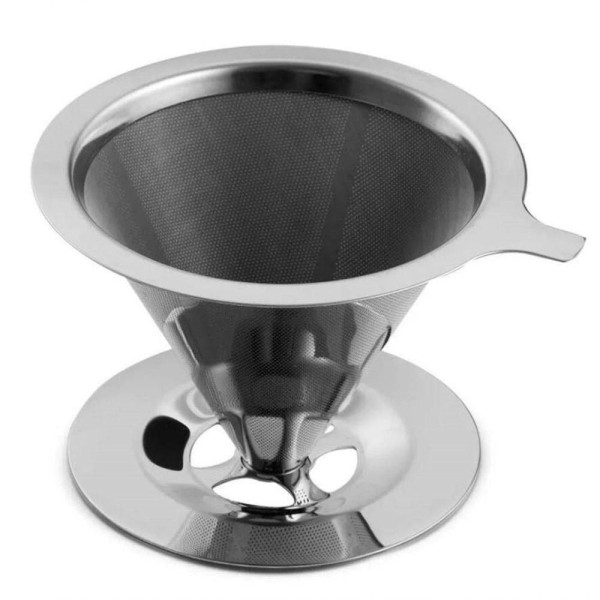 Encontraproduto.com.br - Filtro para Café Reutilizável Inox 13.5 cm - Mimo Style - AF19288