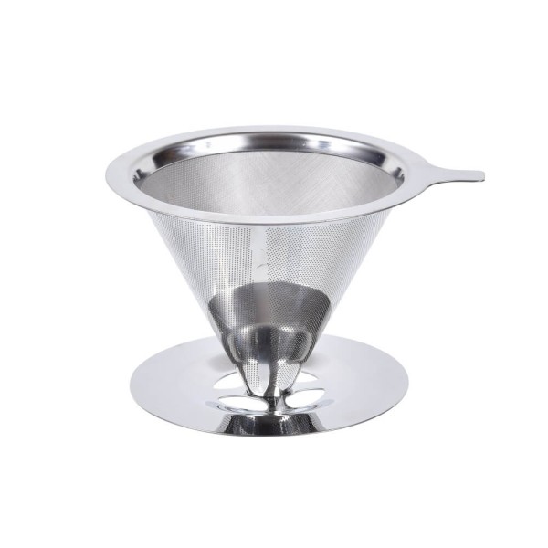Encontraproduto.com.br - Filtro para Café Reutilizável Inox 13.5 cm - Mimo Style - AF19288