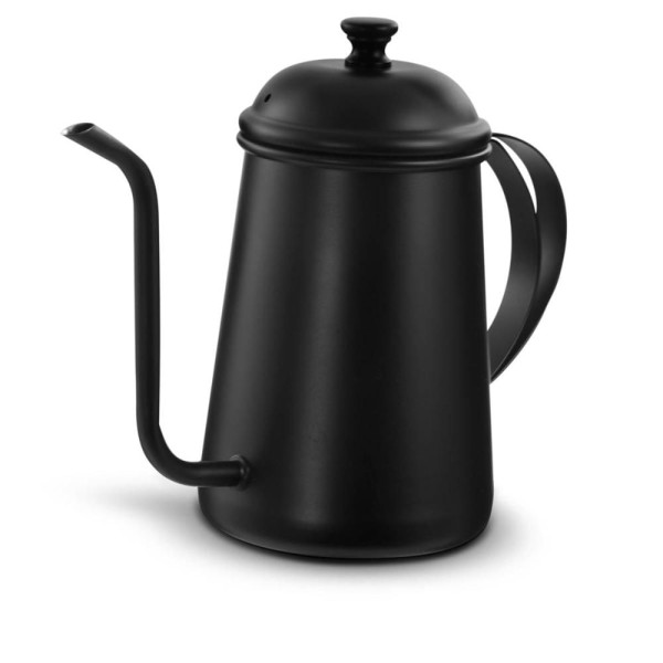 Bule com Tampa Bico Fino em Inox Black 700 ml - Mimo Style - AF20028