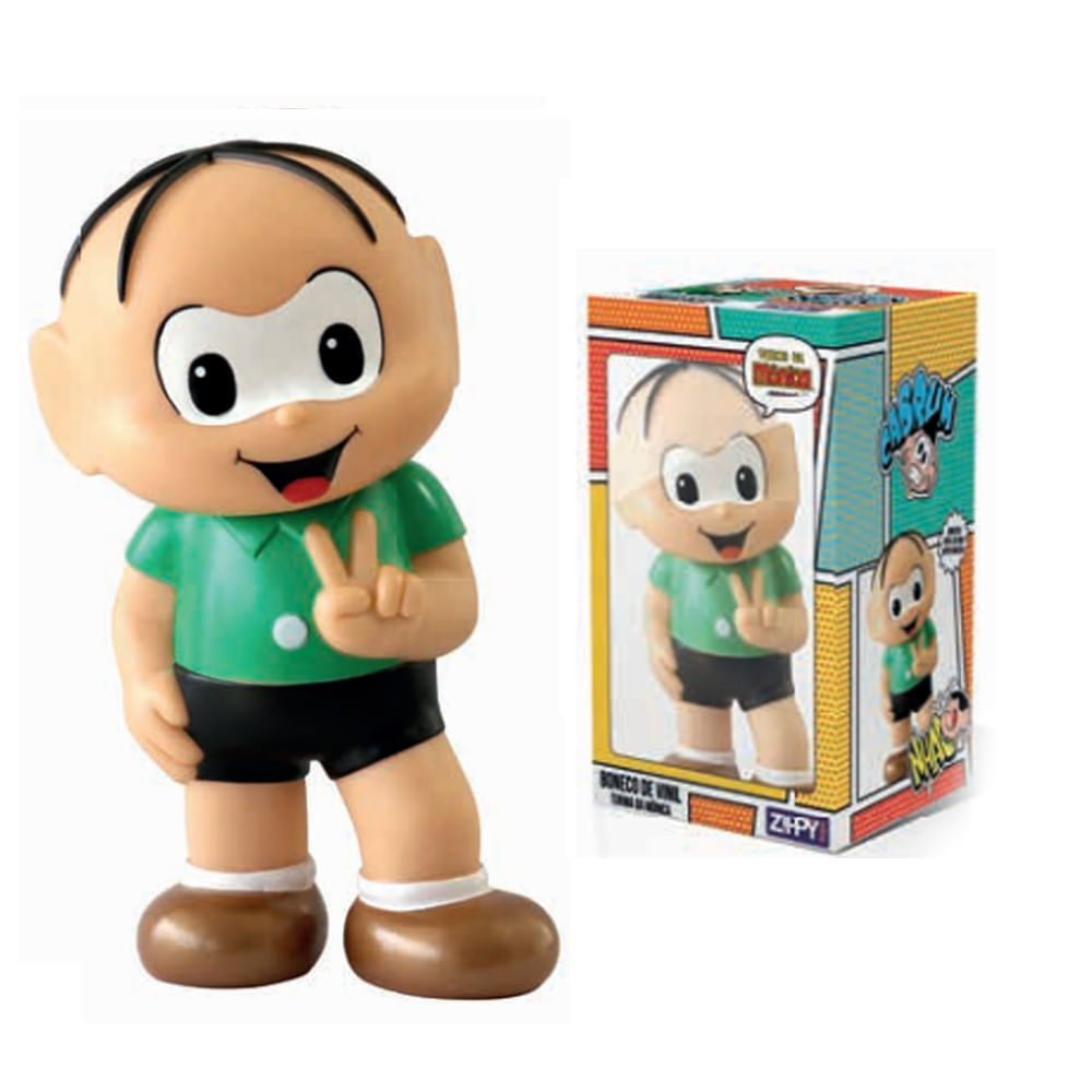 Encontraproduto.com.br - Boneco De Vinil Cebolinha Da Turma Da Mônica 7323 Zippy Mimo Style