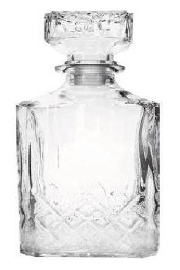Garrafa de Whisky Vidro Bred 900 ml - Mimo Style - TC20345