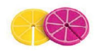 Encontraproduto.com.br - Jogo de Marcadores para Copos Fruit com 6 Peças 3.7 cm - Mimo Style - SN20393