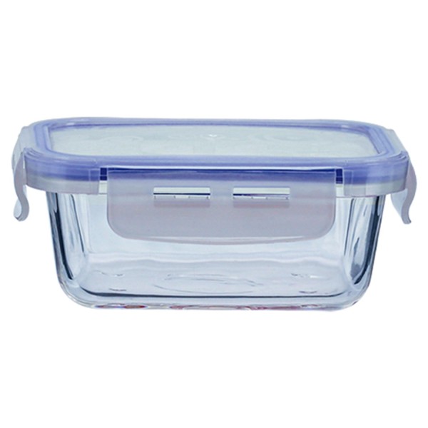 Encontraproduto.com.br - Pote Quadrado Vidro Boro Mimo Style 380ml