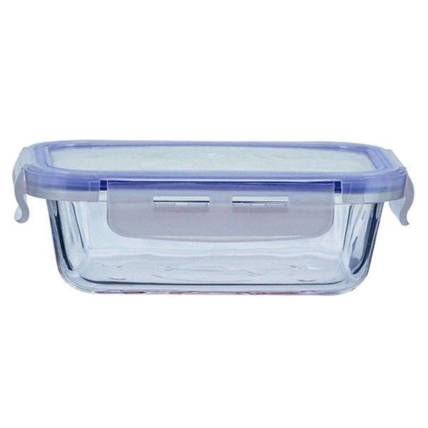 Encontraproduto.com.br - Pote de Vidro Retangular Hermético Mimo Style 330 ml