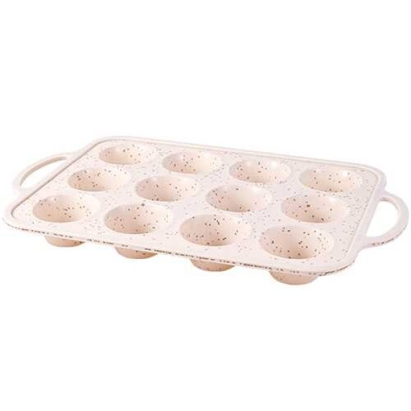 Forma para Cupcake Mimo SN23294 Silicone Branco com Alça