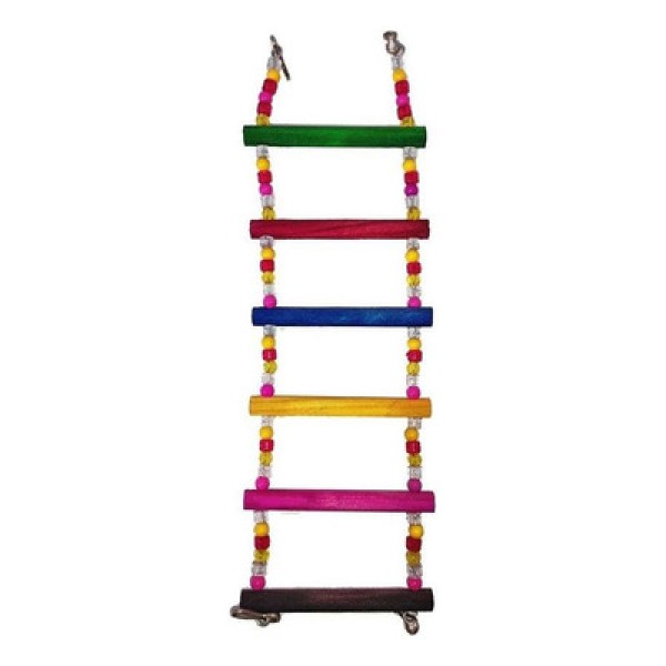 Brinquedo Para Pássaros Escada 3X1 Miçanga