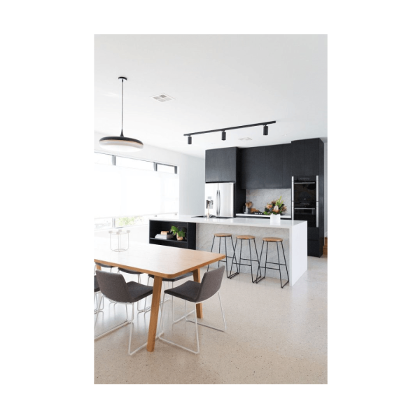 Encontraproduto.com.br - Trilho com 3 Spots LED Ecoforce Bivolt 9W Preto 4000k Luz Branco Neutro