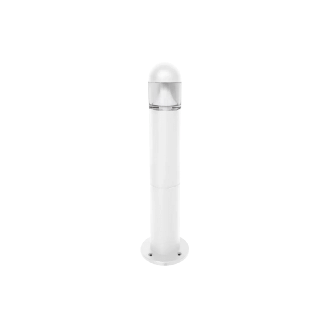 Poste Lighthouse 50Cm Led 6W 2700K Alumínio E Vidro Ecoforce 18594 Branco Bivolt