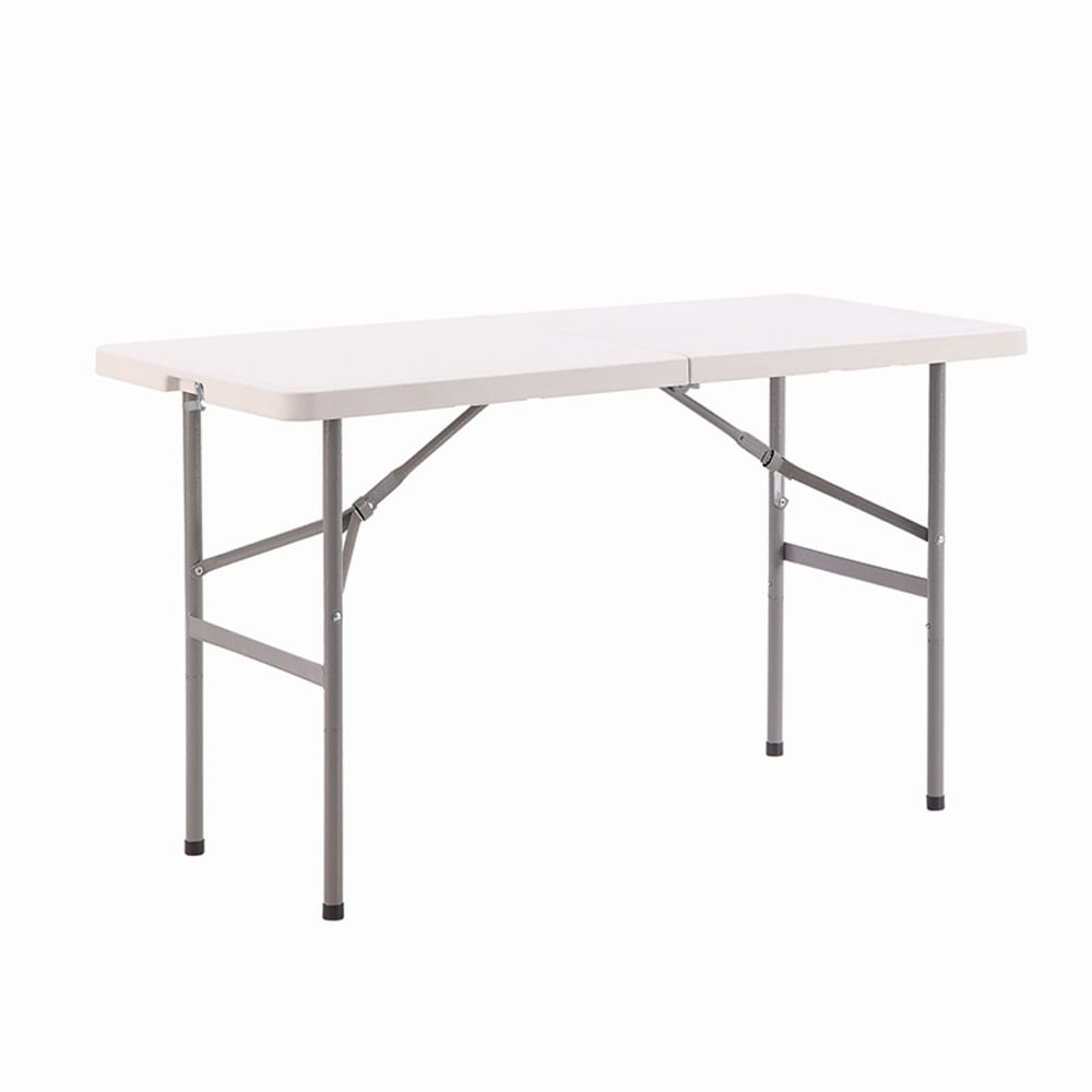 Mesa Retangular Dobrável Branca 122x60x74CM - Hasiera