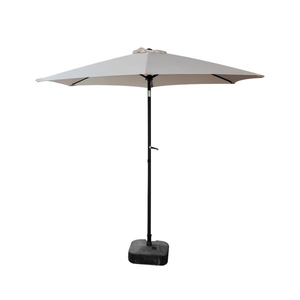 Encontraproduto.com.br - Ombrelone Central 2.7m Bege com Alavanca Hasiera