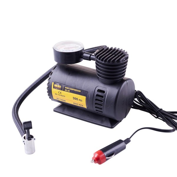 Encontraproduto.com.br - Mini Compressor com Manômetro 12V Bolder