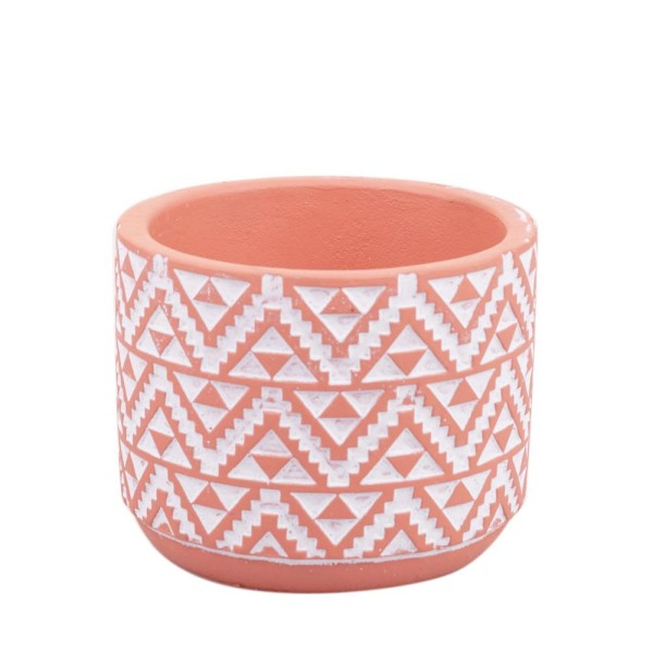 Vaso de Cimento Redondo 9cm Cazza Tangram