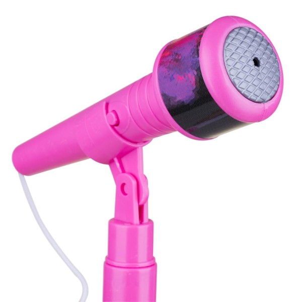 Encontraproduto.com.br - Microfone com Pedestal Musical Star Play&Fun Rosa