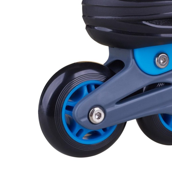 Encontraproduto.com.br - Patins Inline 32-35 Adventure Blue com Mochila Play&Fun