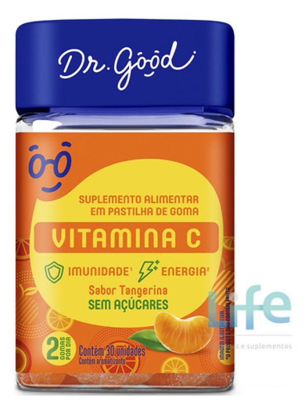 Vitamina C Dr. Good Sabor Tangerina C/ 30 Gomas