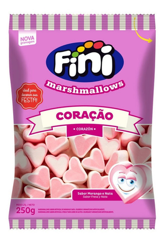 Encontraproduto.com.br - Marshmallow Recheado Fini Torção Pacote com 250g