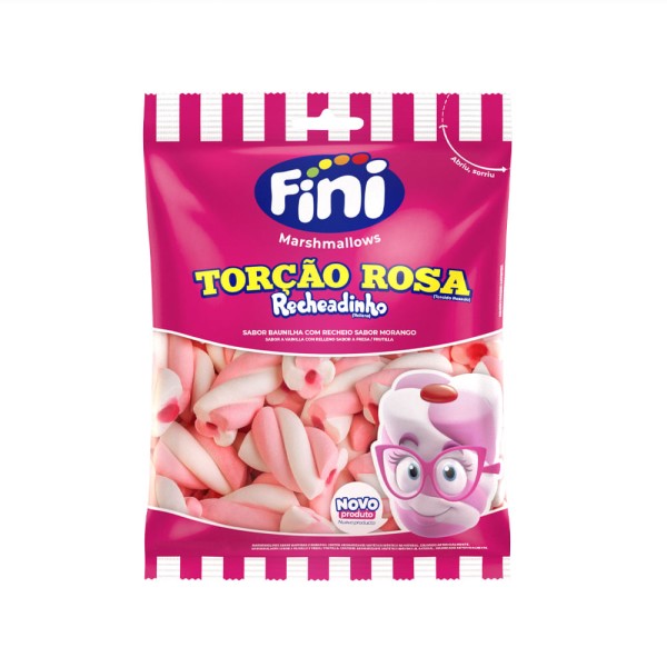 Encontraproduto.com.br - Marshmallows Fini Torção Rosa 200g