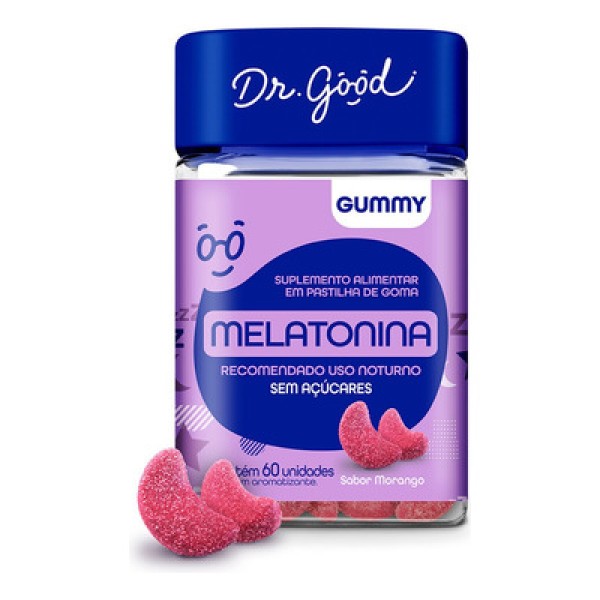 Encontraproduto.com.br - Melatonina Dr. Good Morango 120 Gomas