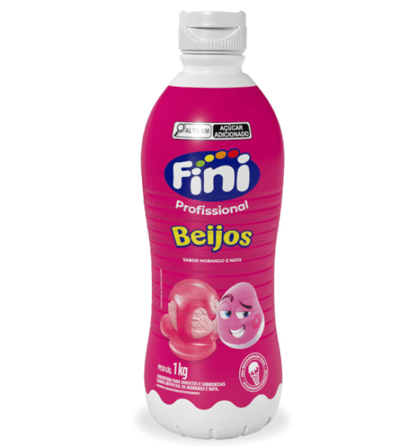 Encontraproduto.com.br - Cobertura para Sorvete Beijos 1kg - Fini