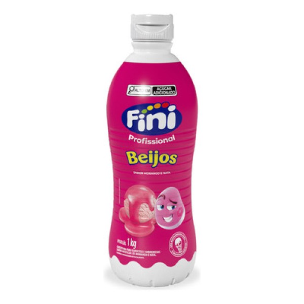 Cobertura para Sorvete Beijos 1kg - Fini