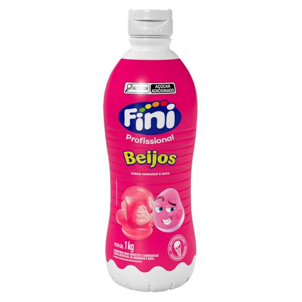 Encontraproduto.com.br - Cobertura para Sorvete Beijos 1kg - Fini
