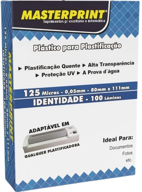 Encontraproduto.com.br - Plastico Polasil 0,05mm 80x111 100un Masterprint