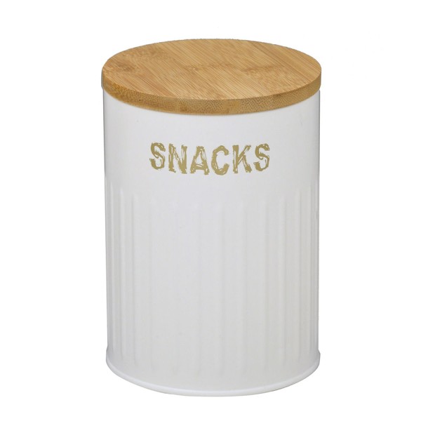 Encontraproduto.com.br - Pote para Mantimentos Snacks Branco 16cm