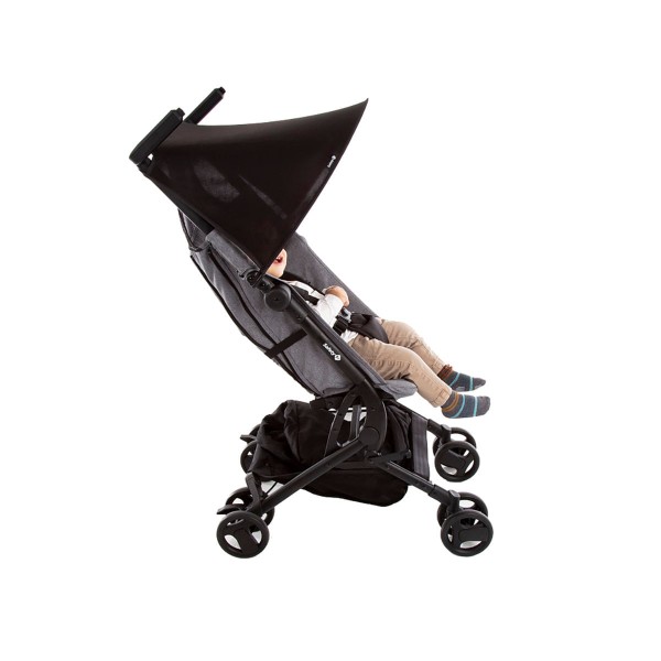 Encontraproduto.com.br - Carrinho de Passeio Infantil Micro Pocket Grey Denim De 6 Meses a 15Kg - Safety