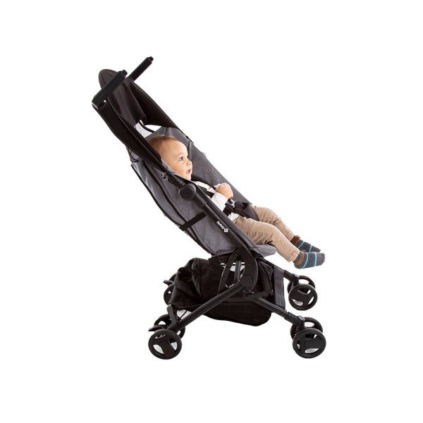 Encontraproduto.com.br - Carrinho de Passeio Infantil Micro Pocket Grey Denim De 6 Meses a 15Kg - Safety