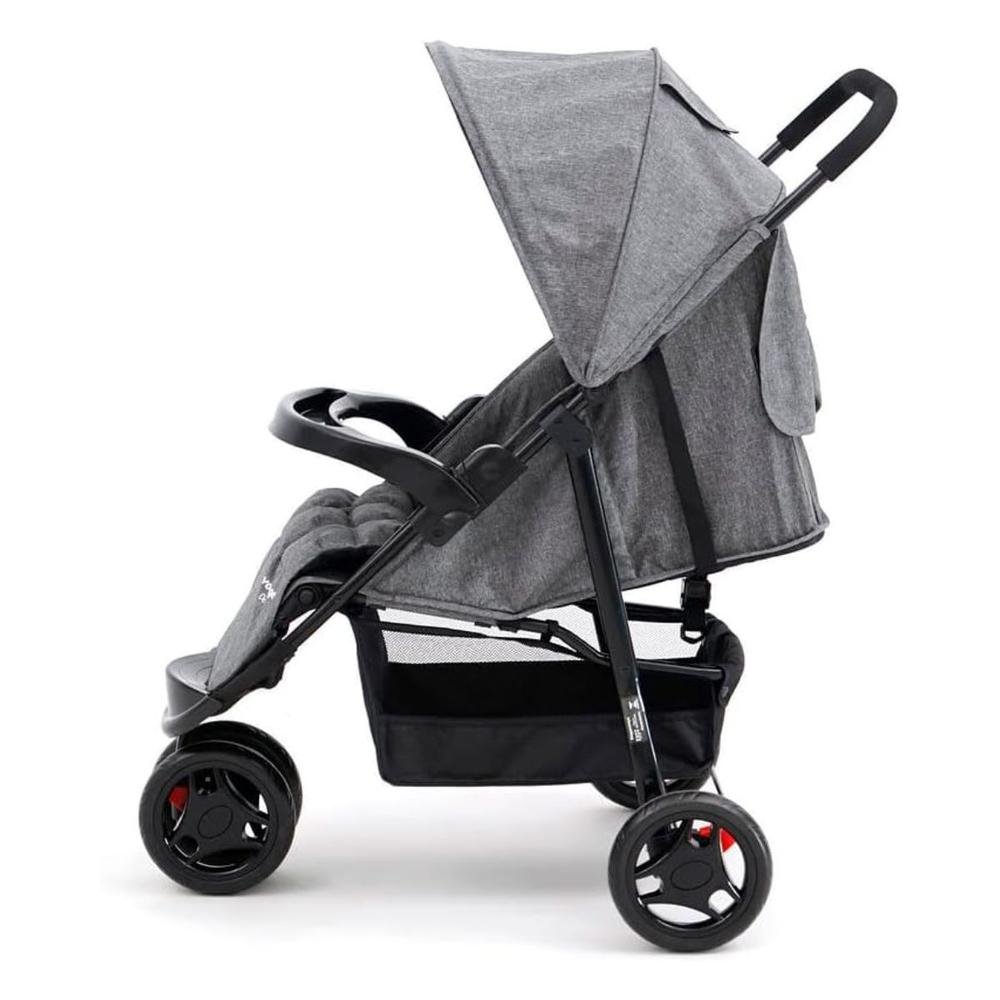 Encontraproduto.com.br - Carrinho De Passeio Para Bebê Delta (Até 15kg) Cinza Voyage
