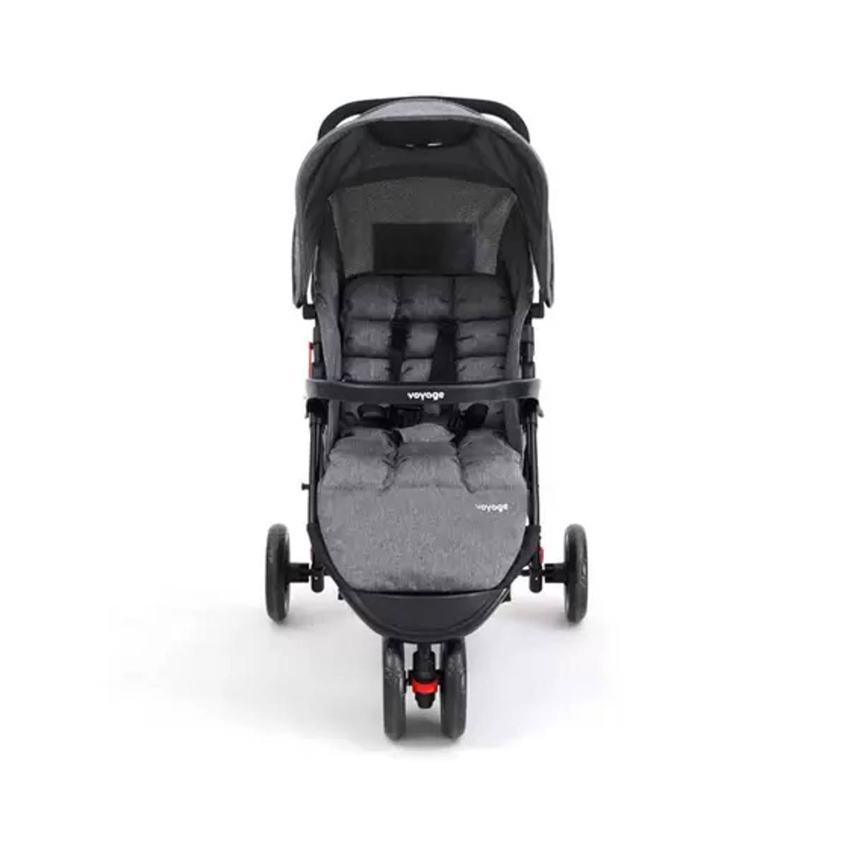Encontraproduto.com.br - Carrinho De Passeio Para Bebê Delta (Até 15kg) Cinza Voyage