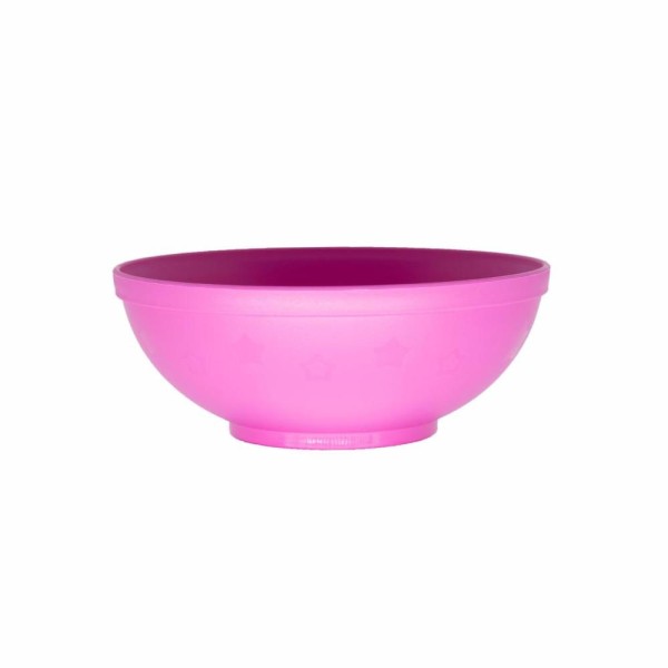 Tigela Para Alimentação do Bebê Bowl Infantil 500ml Livre de BPA Estrelas Rosa Infanti