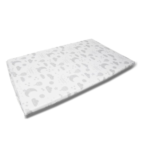 Colchonete para Berço TAM 2 (95x61x4) Cosco Branco Estampado