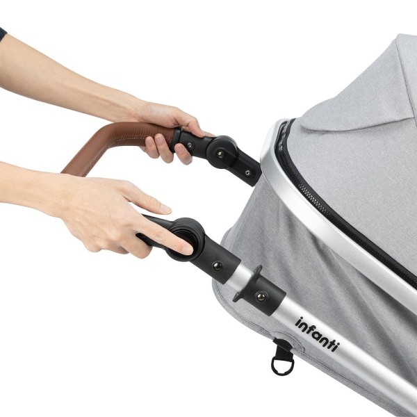 Encontraproduto.com.br - Carrinho com Bebê Conforto Travel System Romanzo Duo Cinza - Infanti